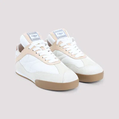 Chloé Chloè Kick Leather Sneakers In White