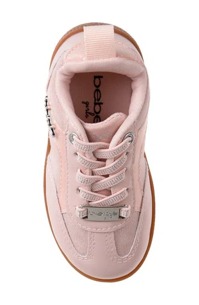 Bebe Kids' Shimmer Sneaker In Blush