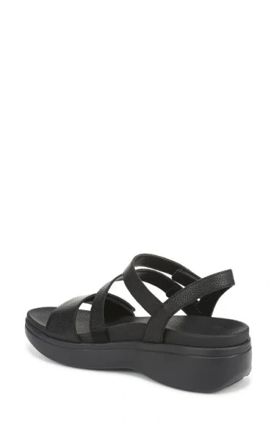 Vionic Sophia Strappy Platforn Wedge Sandal In Black
