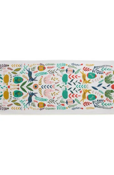 Design Imports Easter Folk Embellished Table Runner In Multi