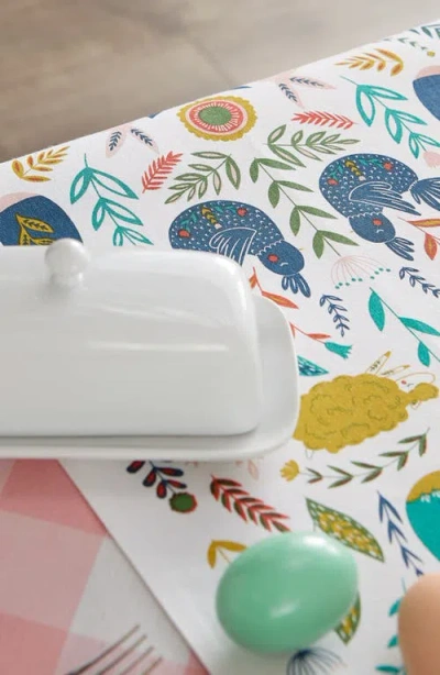 Design Imports Easter Folk Embellished Table Runner In Multi