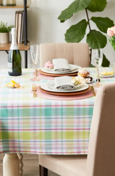 Design Imports Spring Plaid Tablecloth In Multi