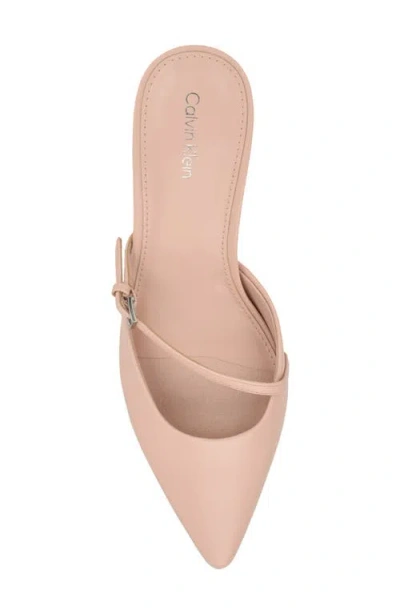 Calvin Klein Jansy Pointed Toe Mule In Pink
