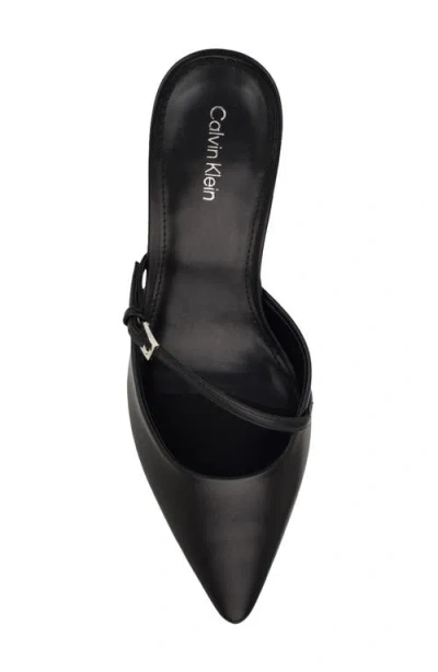 Calvin Klein Jansy Pointed Toe Mule In Black