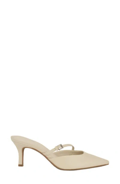 Calvin Klein Jansy Pointed Toe Mule In Natural