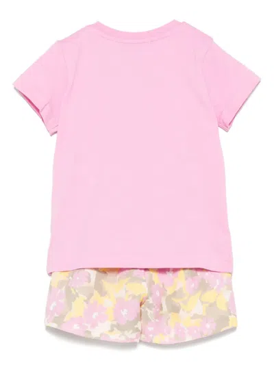 花卉印花短裤套装