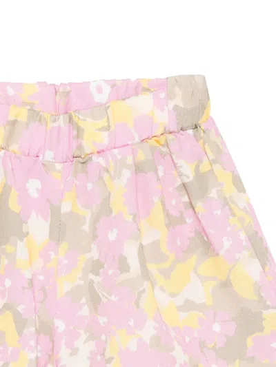 花卉印花短裤套装