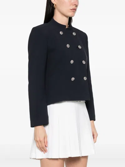 Ba&sh Misly Wool-blend Jacket In Blue