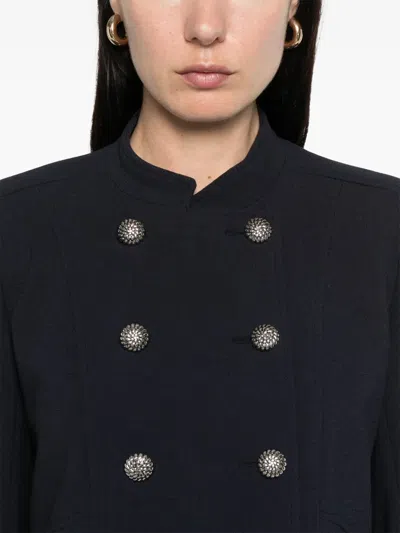 Ba&sh Misly Wool-blend Jacket In Blue