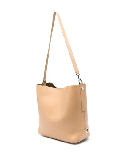 Hogan Strap Adjust Hobo Metal Rectangular Bag In Neutrals