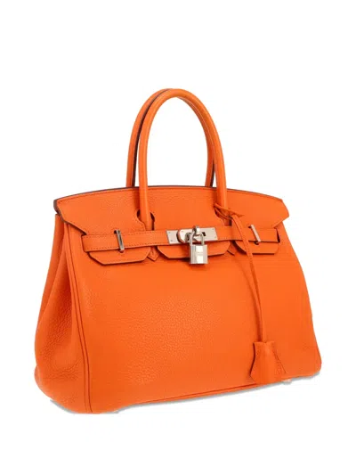 Pre-owned Hermes Birkin 30 Handbag In Orange