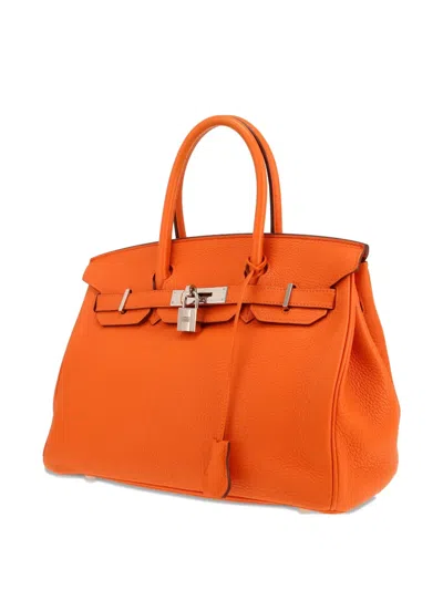 Pre-owned Hermes Birkin 30 Handbag In Orange