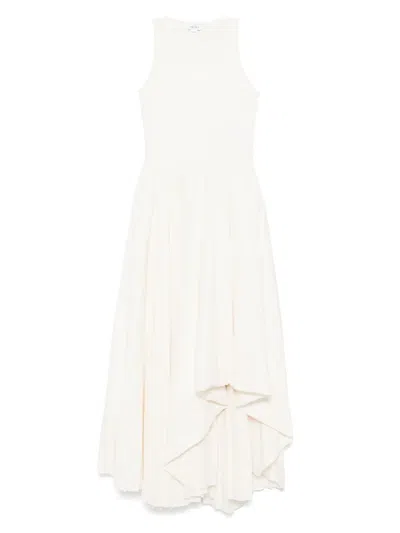 Alexander Mcqueen Mcqueen Asymmetrical Dress In White