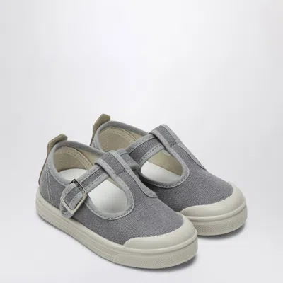 Il Gufo Gray Canvas Sandal In Grey