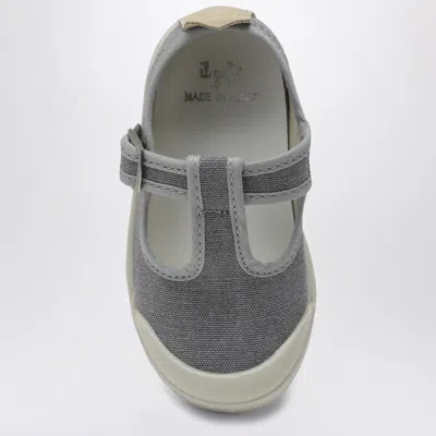 Il Gufo Gray Canvas Sandal In Grey