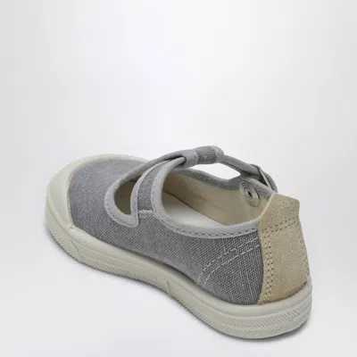 Il Gufo Gray Canvas Sandal In Grey