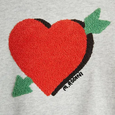 Mini Rodini Heart-motif Sweatshirt In Grey