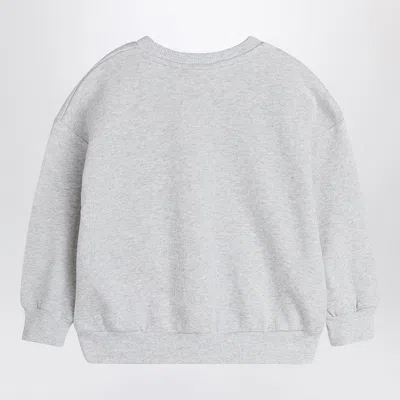 Mini Rodini Grey Sweatshirt For Kids With Puffer Fish In Grey