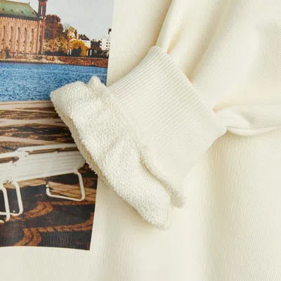 Mini Rodini White Sweatshirt With Municipal Print In White
