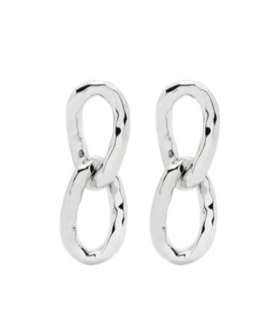 Jil Sander Chain-link Earrings In Silver