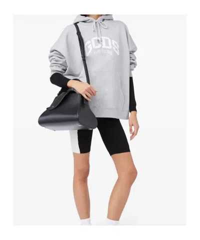 Gcds Gray Cotton Sweatshirt In Grey