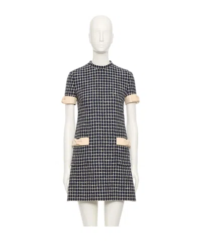 Valentino Boucle' Short Dress In Black