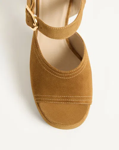 Valentino Garavani Mustard Suede Vlogo Signature Sandals In Animal Print