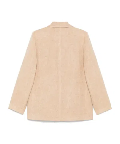 Antonelli Long-sleeved Suit Jacket In Light Brown