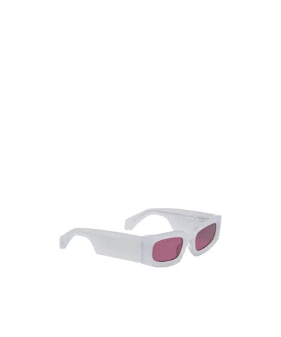 Off-white Full Frame Sunglasses In White