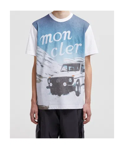 Moncler Printed T-shirt In White