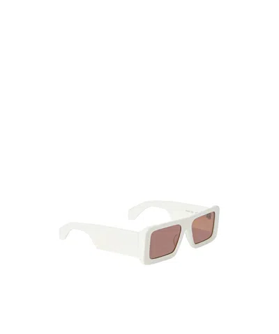 Off-white Troy Rectangular Sunglasses In Nude