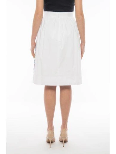 Shop Peter Pilotto Iris Skirt In White|bianco