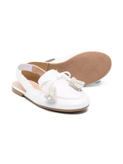 Eli1957 Iridescent Slippers In White