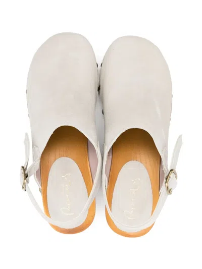 Eli1957 Stud-embellished Clogs In Grey