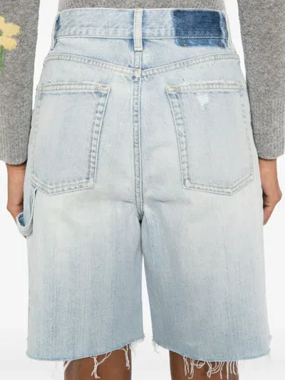 Golden Goose Marsha Denim Shorts In Blue