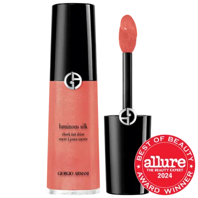 Armani Collezioni Luminous Silk Liquid Blush Cheek Tint In 50s Starlit Peach