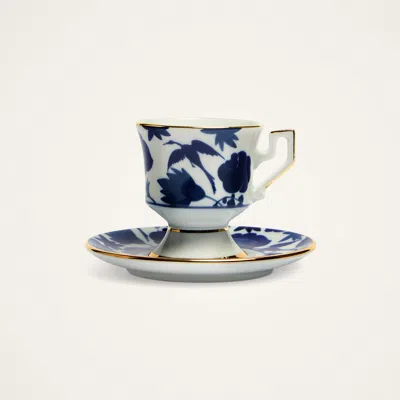 La Doublej Espresso Cup Set Of 2 In Wildbird Blue