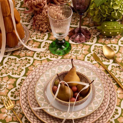 La Doublej Serving Platter In Napoli Dusty Pink