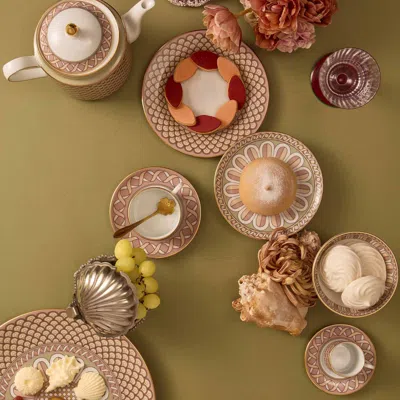 La Doublej Serving Platter In Napoli Dusty Pink