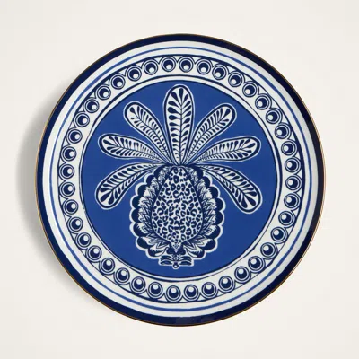 La Doublej Serving And Trays Big Pineapple Blue Uni