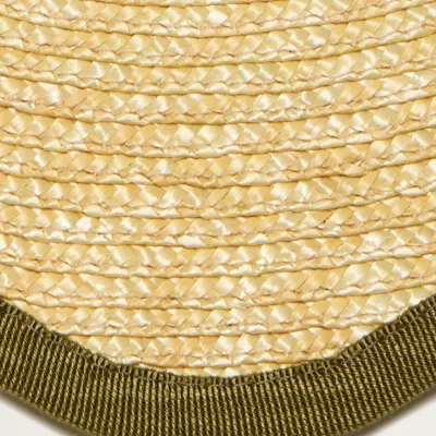 La Doublej Straw Cloud Placemats Set Of 2 In Solid Olive