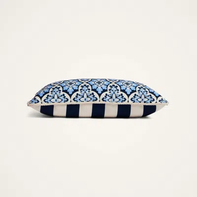 La Doublej Outdoor Cushion (30x50) In Palazzo Blue