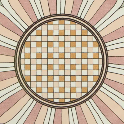 La Doublej Disk Placemats Set Of 2 In Napoli Dusty Pink