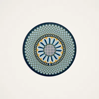 La Doublej Disk Placemats Set Of 2 In Napoli Midnight Blue