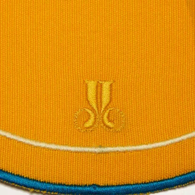 La Doublej Medallion Placemats Set Of 2 In Solid Yellow