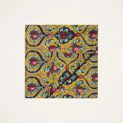 La Doublej Medium Ananas Linen Tablecloth In Ananas Yellow