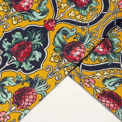 La Doublej Medium Ananas Linen Tablecloth In Ananas Yellow