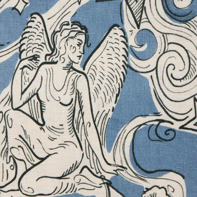 La Doublej Medium Tablecloth In Cosmos Light Blue