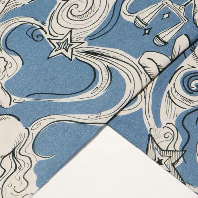 La Doublej Medium Tablecloth In Cosmos Light Blue