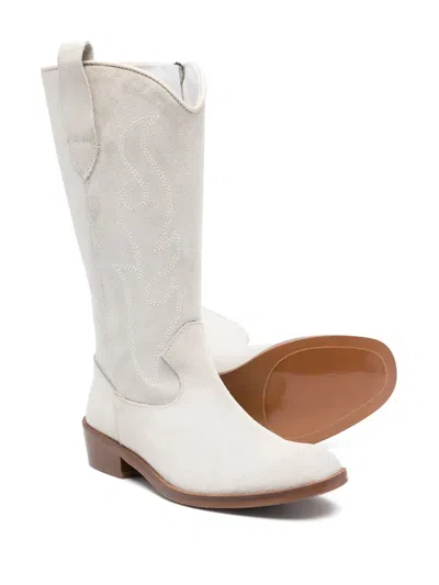 Eli1957 Cowboy Boots In Neutrals